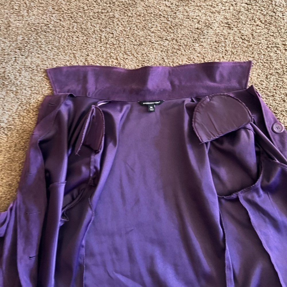 Briggs New York purple plum button up jacket size XL - Picture 3 of 6